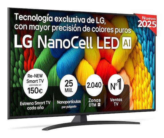 TV Set LG 55    4K Ultra HD 3840 x 2160 pixels Flat 16 9 NanoCell 55NANO81A6A