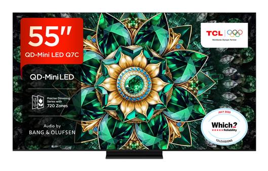 TV Set TCL 55    4K Ultra HD 3840 x 2160 pixels Flat 16 9 QD-Mini LED 55Q7C