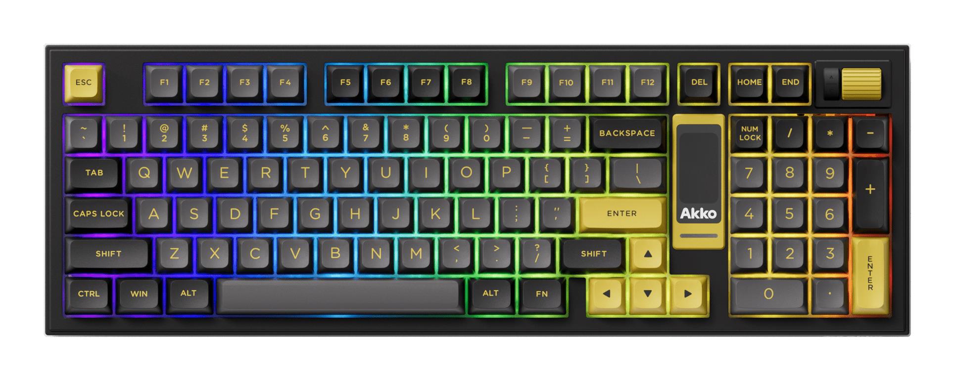 KEYBOARD WRL 5098B PLUS BLACK GOLD 6925758630917 AKKO