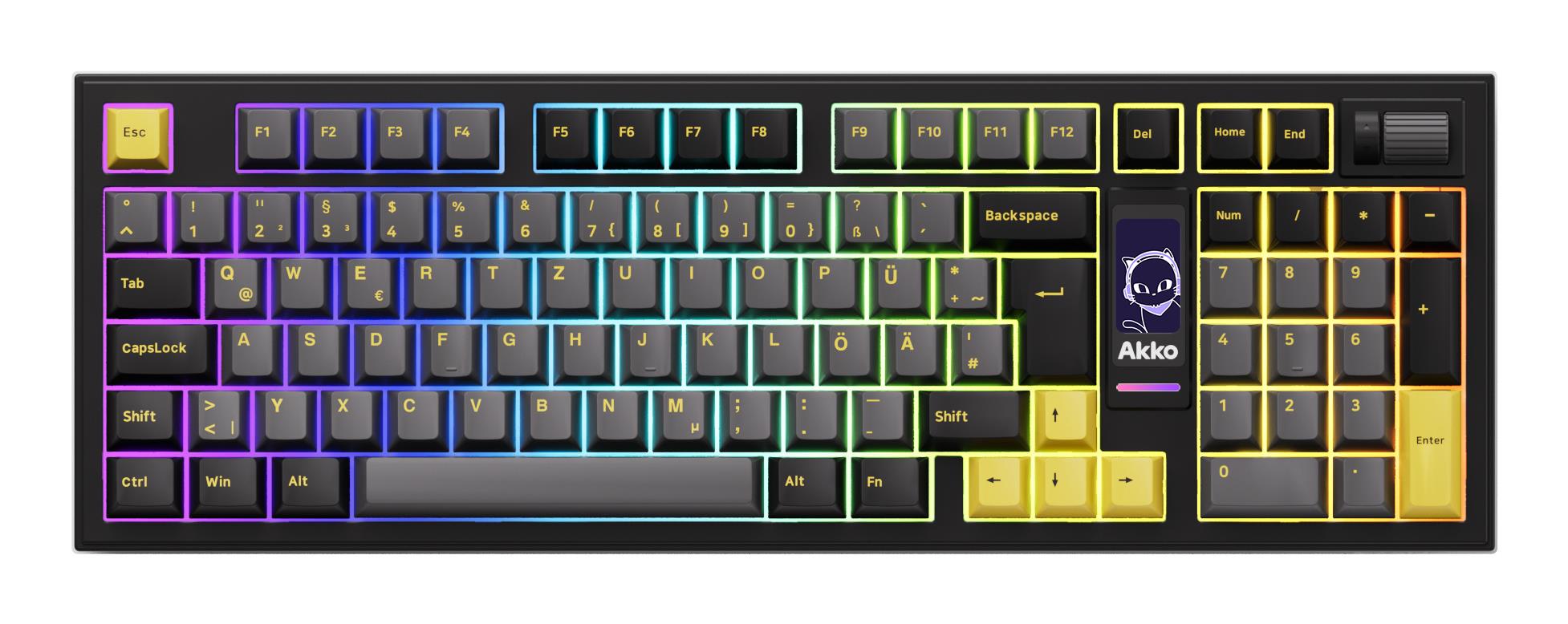 KEYBOARD WRL 5098B BLACK GOLD 6925758631921 AKKO