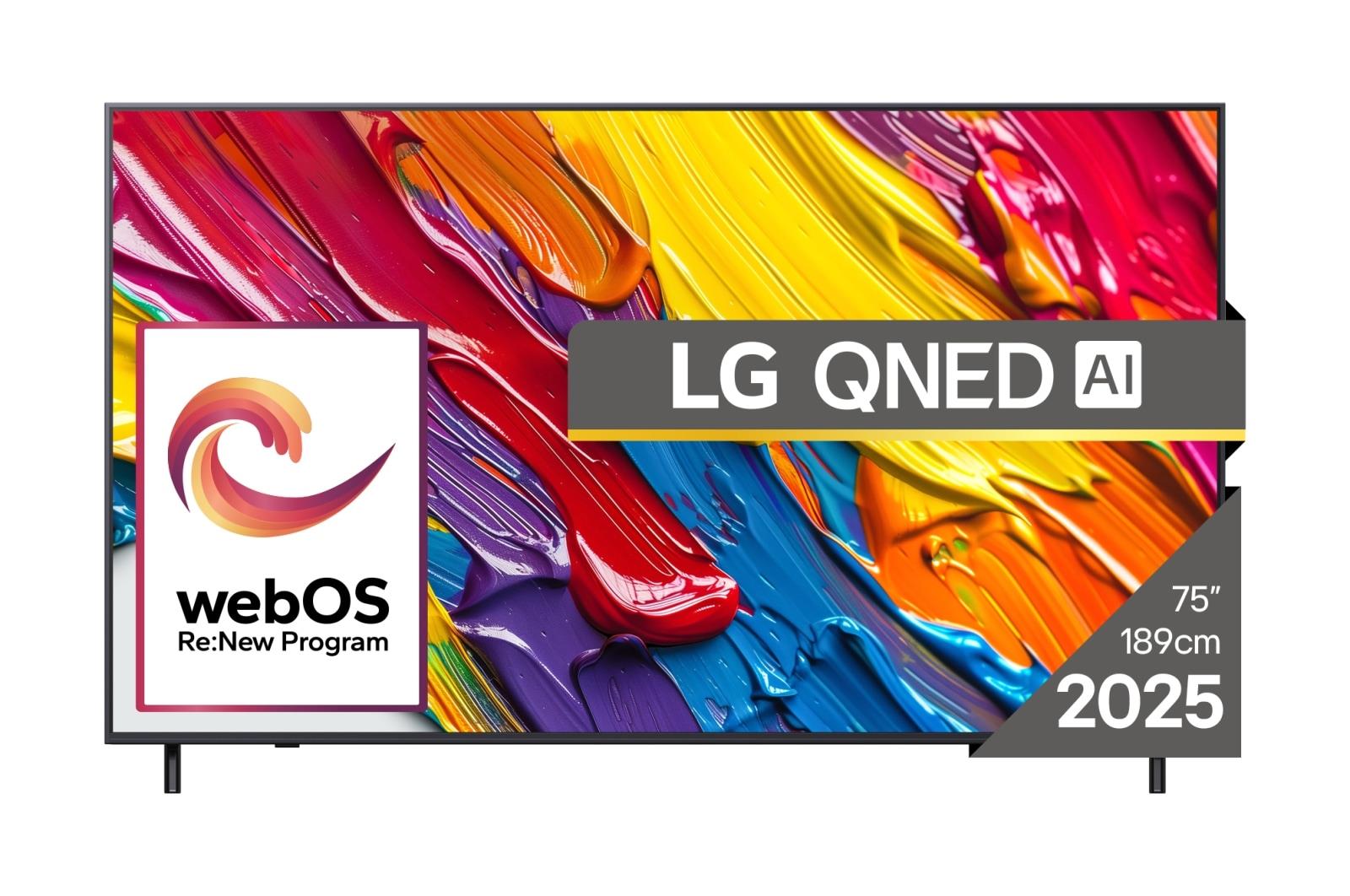 TV Set LG 75   4K Smart 3840x2160 Wireless LAN Bluetooth webOS Black 75QNED82A3B