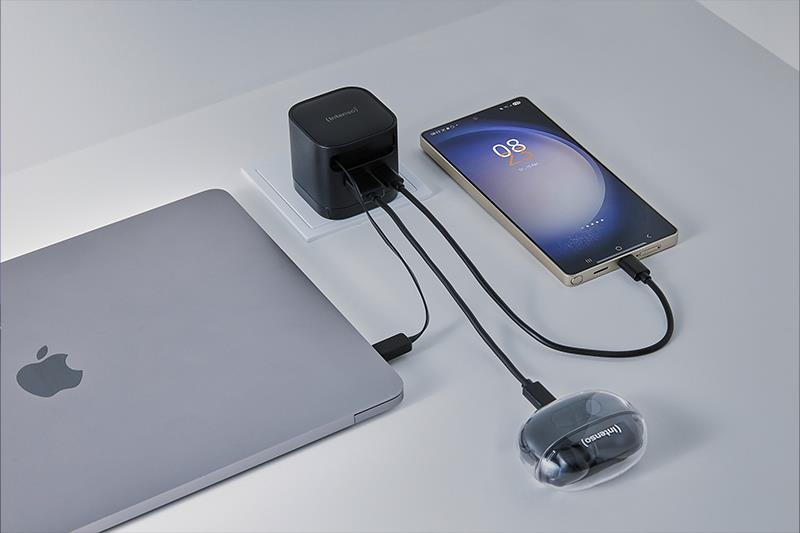 POWER ADAPTER 1XUSB-A 1XUSB-C BLACK 7806522 INTENSO