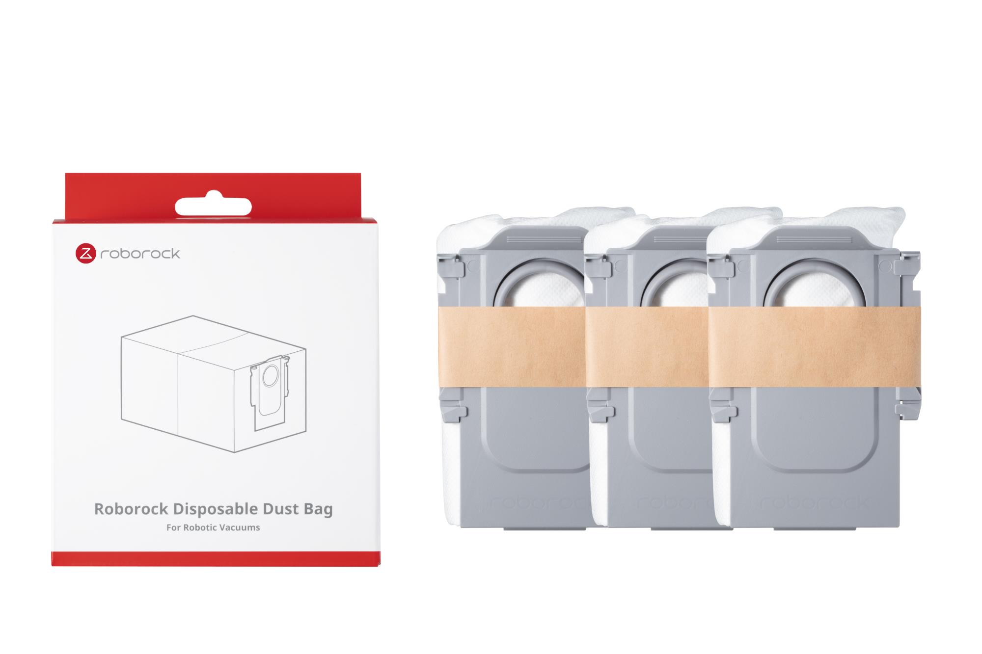 Vacuum Cleaner Accessory ROBOROCK Disposable Dust bag For Qrevo Qrevo MaxV S8 MaxV Ultra Qrevo S Qrevo Pro Qrevo Plus Qrevo Curv Qrevo Edge Saros 10R Saros Z70 Saros 10 Vivian S Vivian SC QR 798 Qrevo 5AE Qrevo Curv 5A1 Qrevo Edge 5V1 QR 798 Qrevo Curv 2 Pro Qrevo C Pro Qrevo Curv 2 Flow Saros 20R 8 02 0454