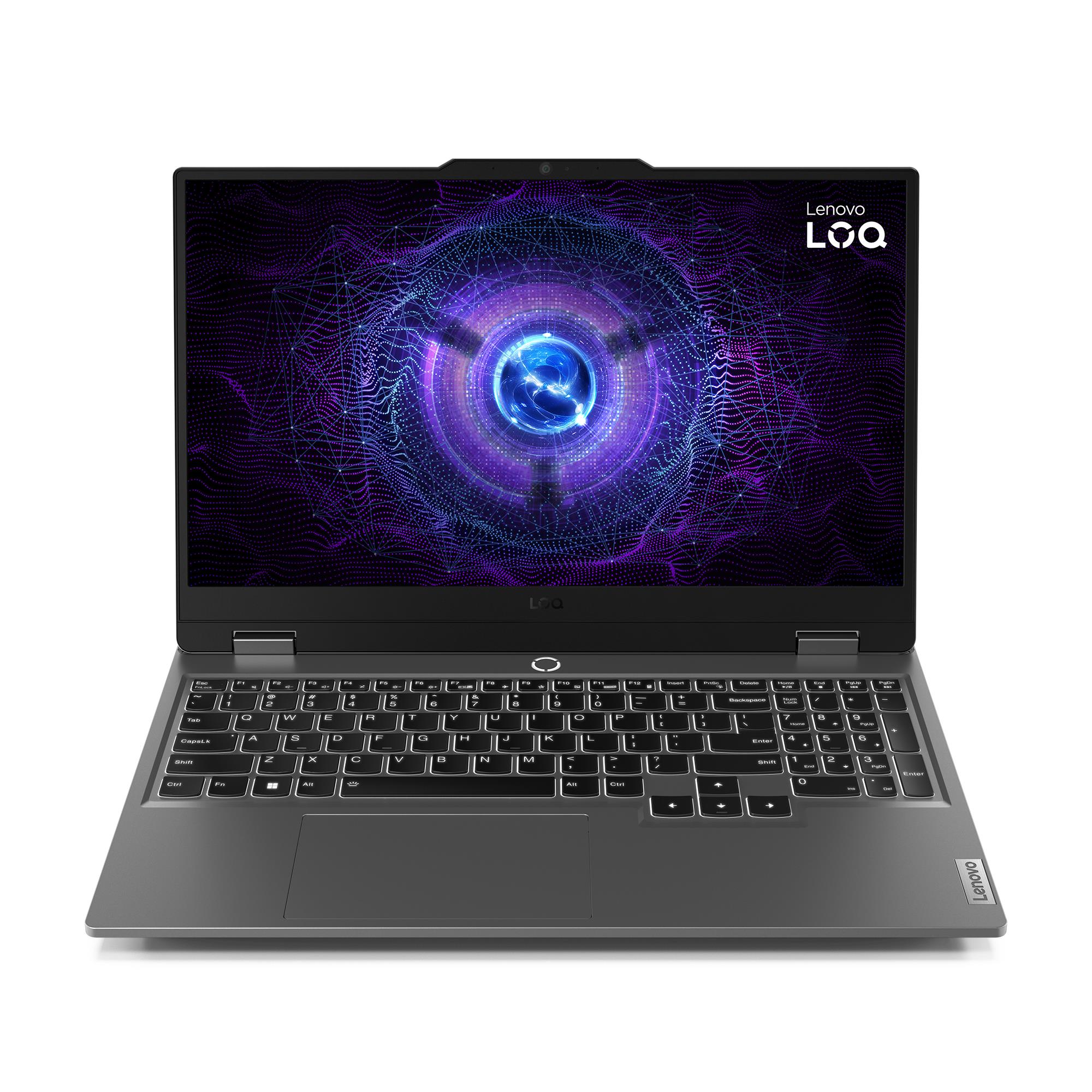Notebook LENOVO LOQ LOQ 15IRX9 CPU Intel   CoreT i5 i5-13450HX 15 6    1920 x 1080 pixels RAM 16 GB DDR5-SDRAM SSD 512 GB Discrete graphics NVIDIA GeForce RTX 3050 6 GB On-board graphics Yes Numeric keypad Yes Keyboard language English Colour Grey Weight 2 38 kg 4800 MHz 83DV01E0RM