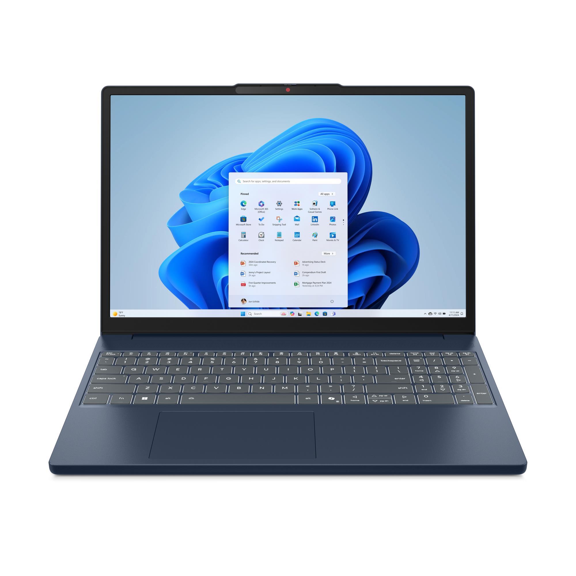 Notebook LENOVO IdeaPad Slim 3 15AHP10 CPU AMD RyzenT 7 8840HS 3 3 GHz 15 3    1920 x 1200 pixels RAM 16 GB DDR5-SDRAM SSD 512 GB Discrete graphics Not available On-board graphics Yes Numeric keypad Yes Colour Blue Weight 1 63 kg 5600 MHz 83KA003VRM