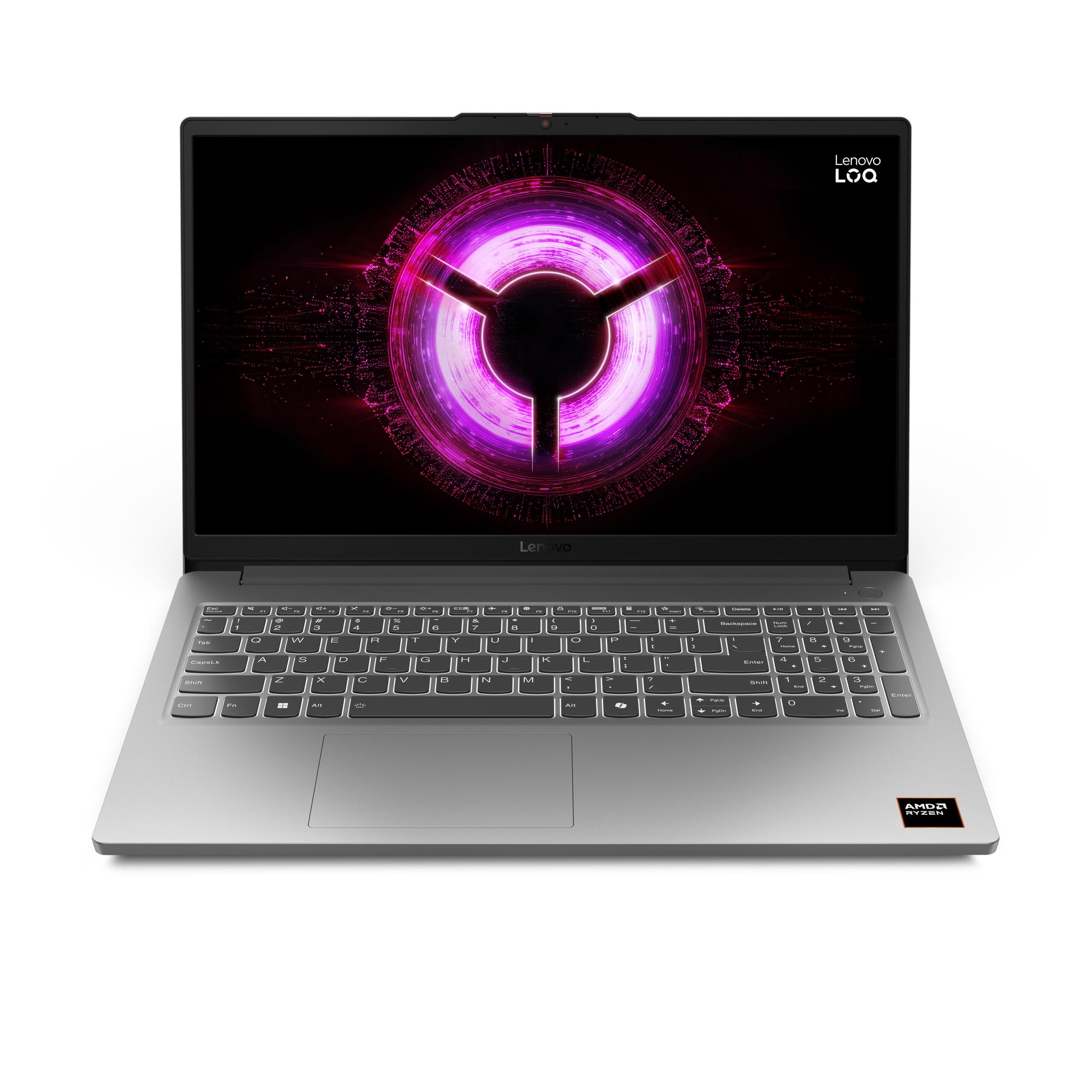 Notebook LENOVO LOQ LOQ 15ARP10E CPU AMD RyzenT 5 7535HS 3 3 GHz 15 6    1920 x 1080 pixels RAM 16 GB DDR5-SDRAM SSD 1000 GB Discrete graphics NVIDIA GeForce RTX 3050 6 GB On-board graphics Yes Numeric keypad Yes Keyboard language English Colour Grey Weight 1 8 kg 4800 MHz 83S0002ERM