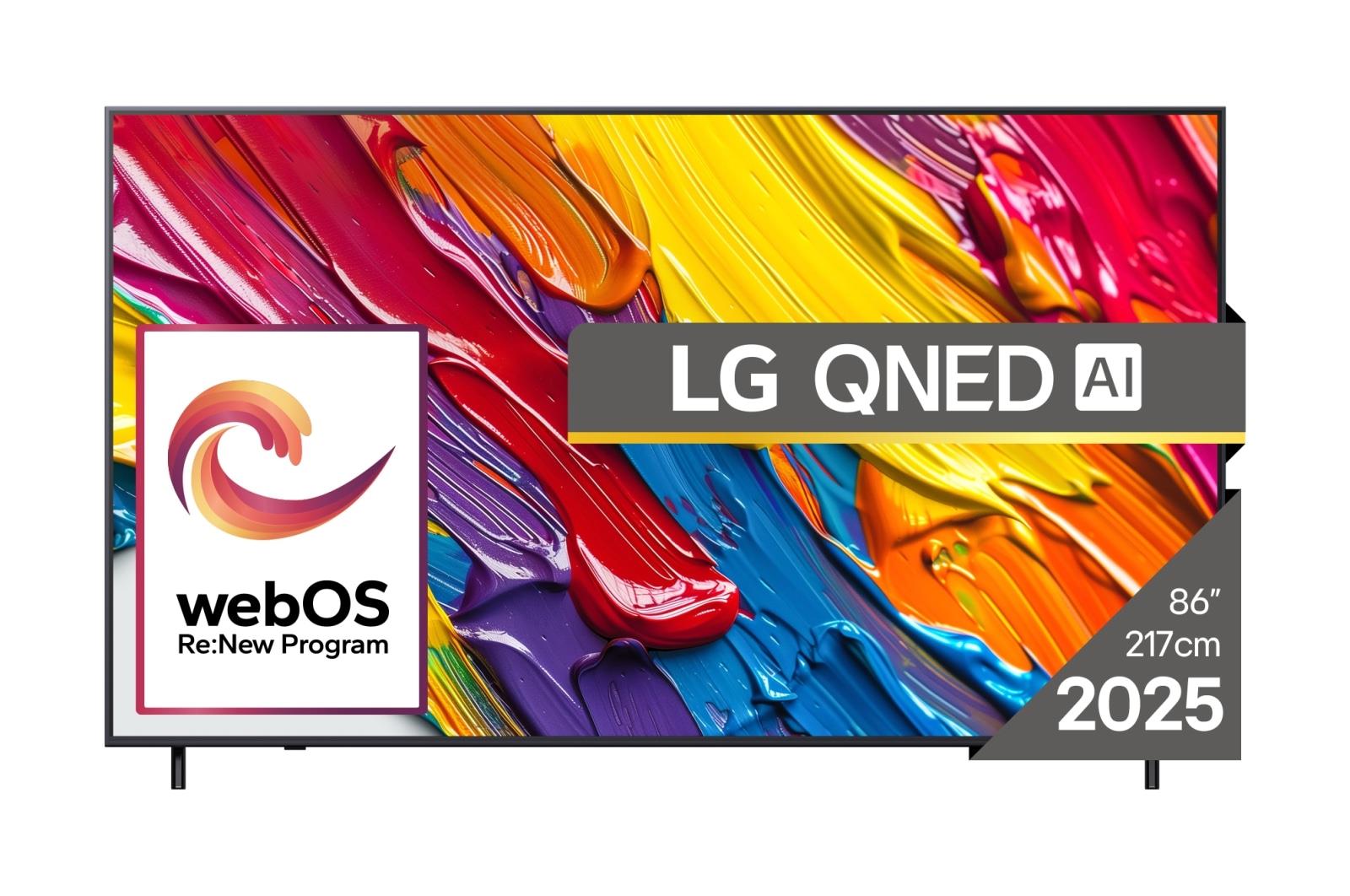 TV Set LG 86   4K Smart 3840x2160 Wireless LAN Bluetooth webOS Black 86QNED82A3B
