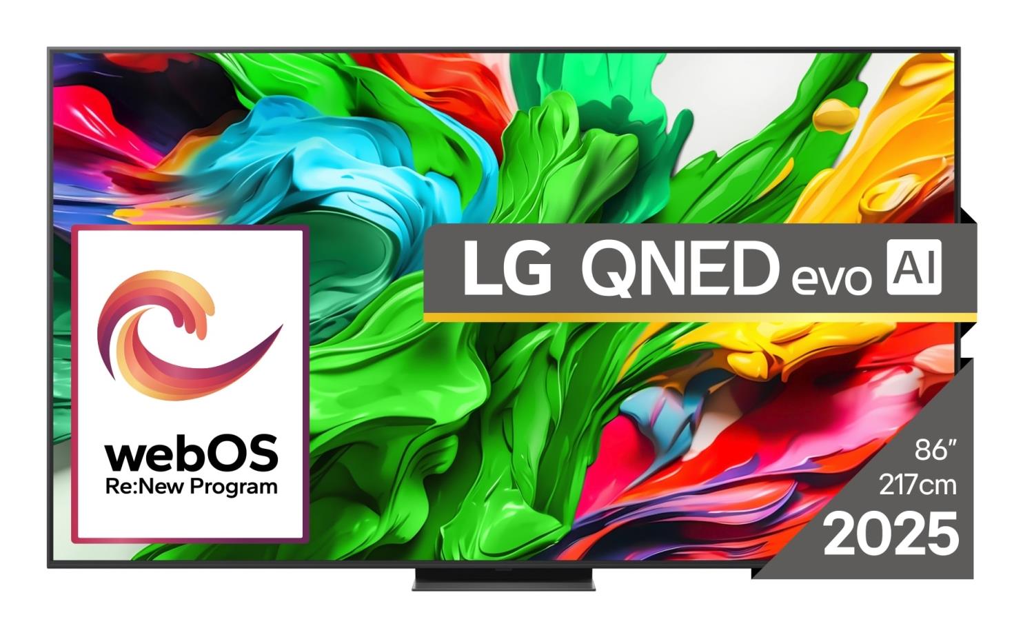 TV Set LG 86   4K Smart 3840x2160 Wireless LAN Bluetooth webOS Black 86QNED86A3A