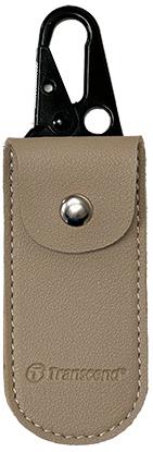 SSD ACC LEATHER POUCH FOR ESD LIGHT KHAKI 88-0040 TRANSCEND