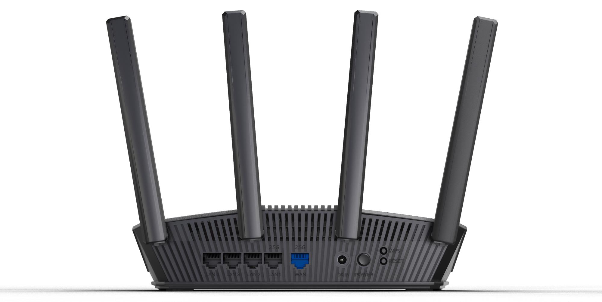 Wireless Router ASUS RT-BE59 BE5000 Wi-Fi 7  802 11be  Data speed 5000 Mbit s Ethernet WAN Yes WAN connection type RJ-45 Ethernet LAN Yes 5xLAN ports RT-BE59