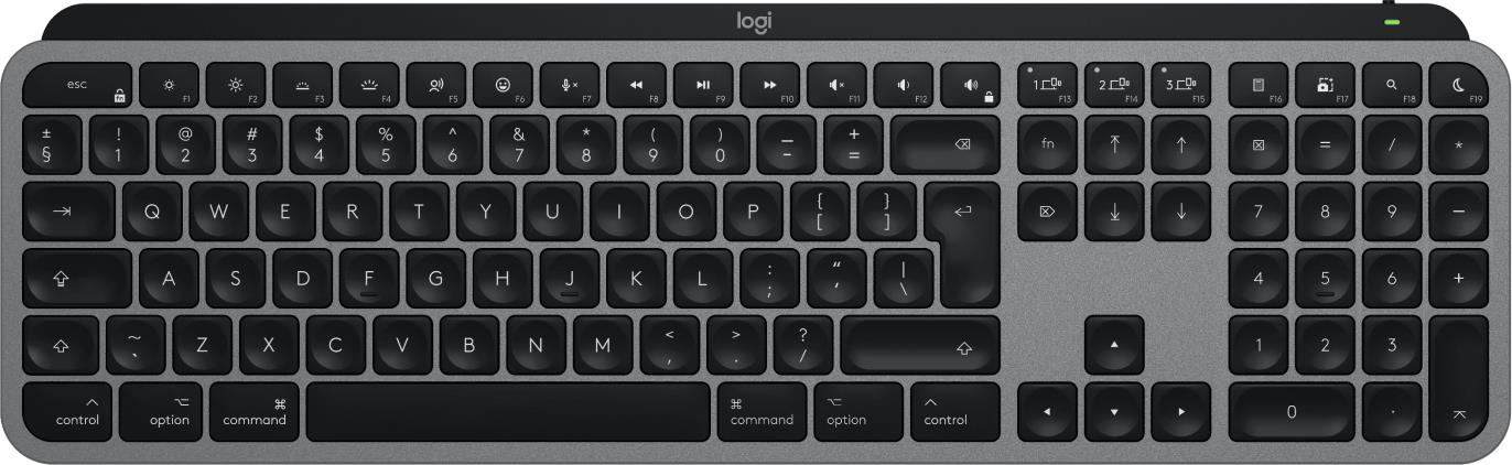 KEYBOARD WRL MX KEYS S MAC SPACE GREY 920-011637 LOGITECH