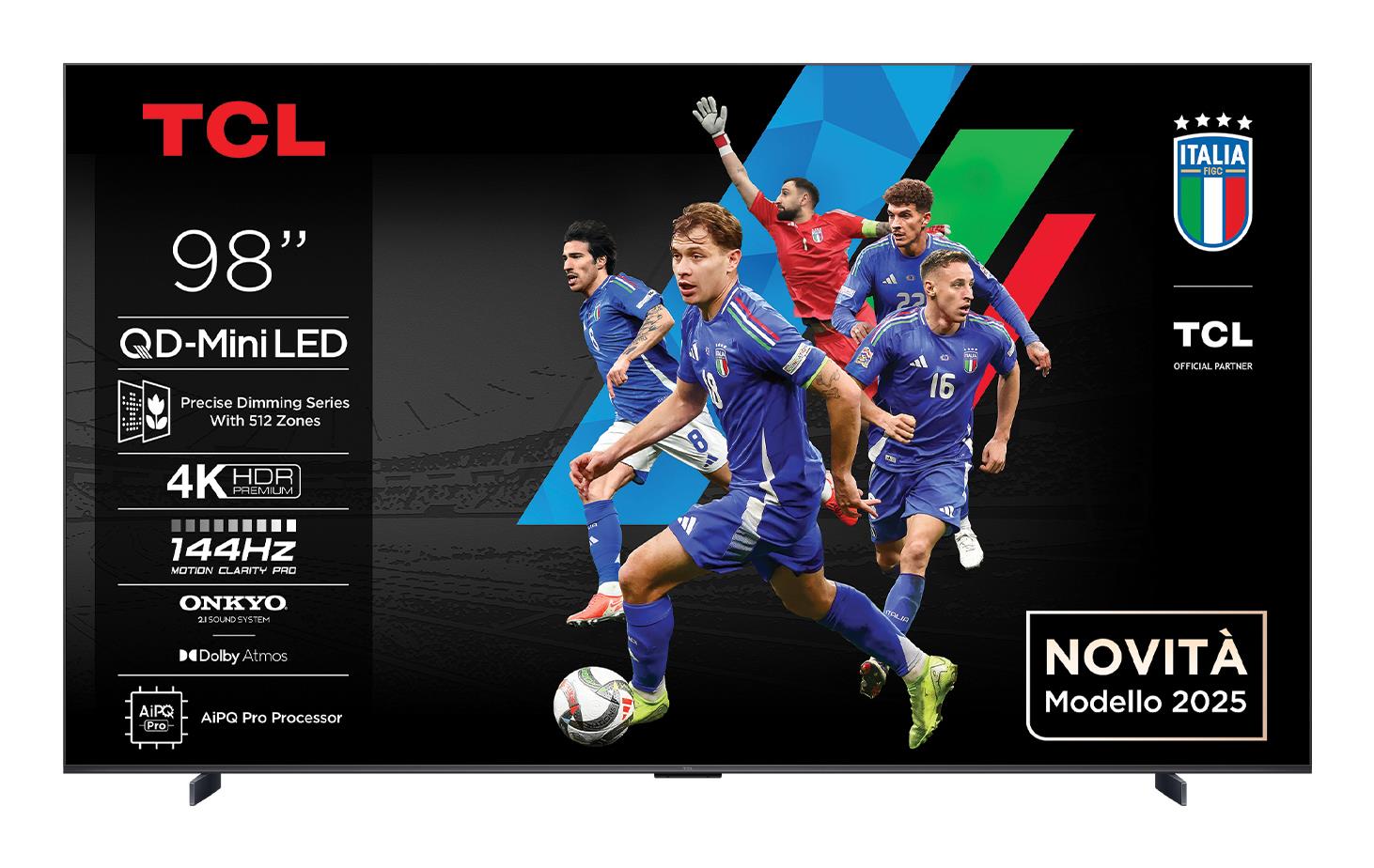 TV Set TCL 98    4K Ultra HD 3840 x 2160 pixels Flat 16 9 QD-Mini LED 98Q6C