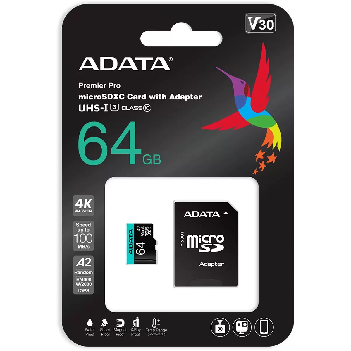 ADATA 128GB Micro SDXC UHS-I U3 V30S  Ad