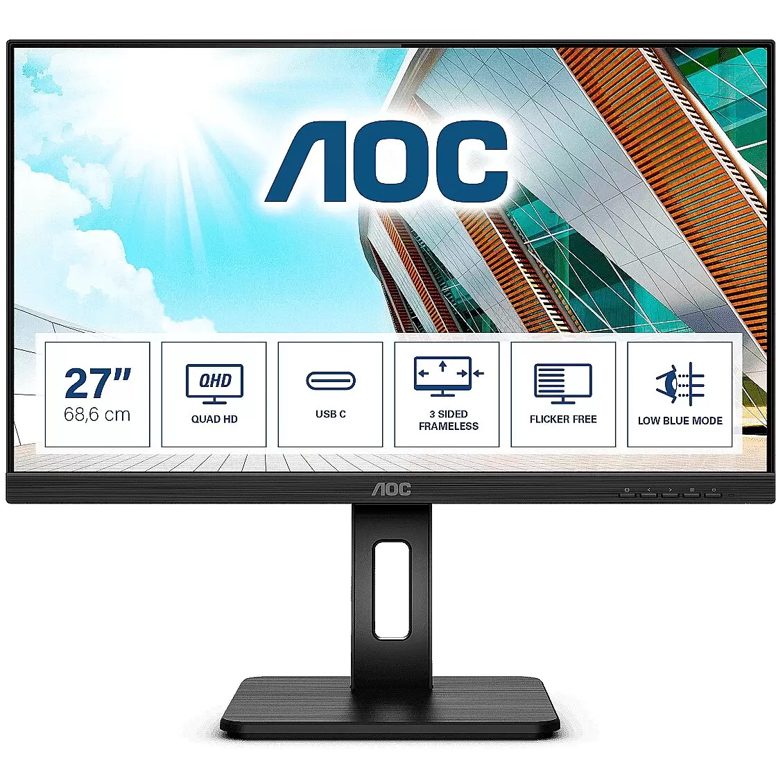 AOC Q27P2CA 27inch 2560x1440 monitor