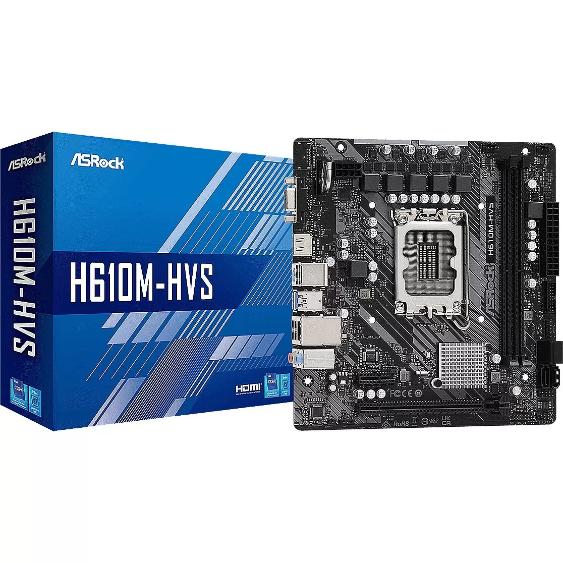 ASROCK H610M-HVS LGA1700 2x DDR4