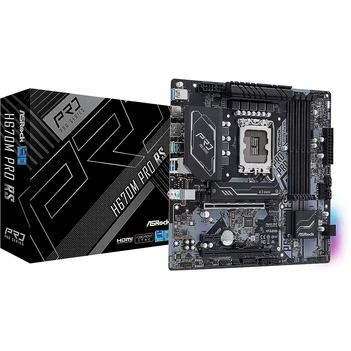 ASROCK H670M Pro RS LGA1700 4x DDR4
