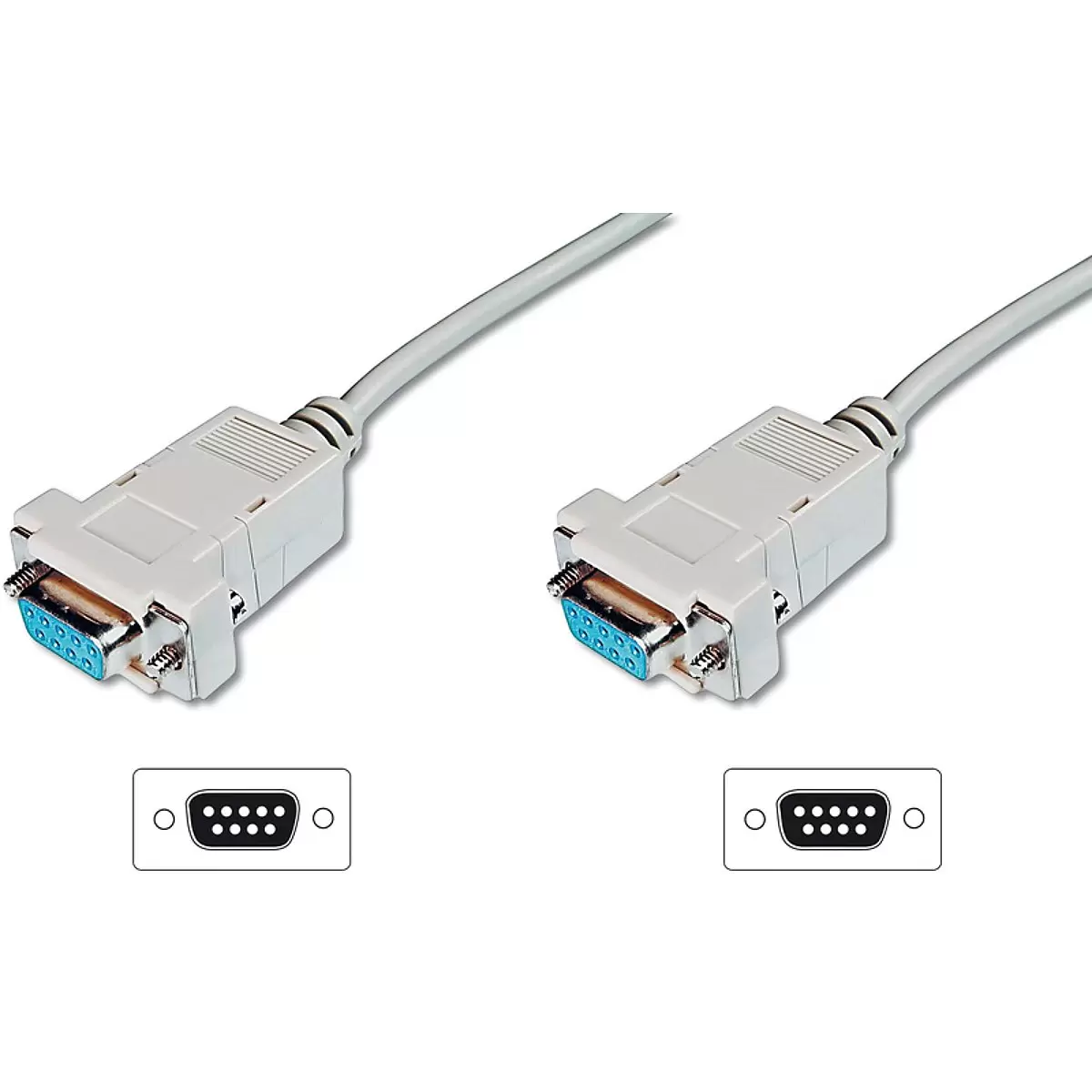 DIGITUS Null-Modem Cable D-Sub9 f f 3m