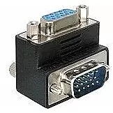 DELOCK Adap VGA male female right angled