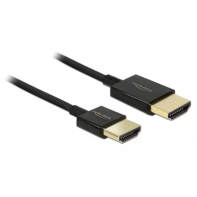 DELOCK Cable HDMI-A male 3D 4K 3 m Slim