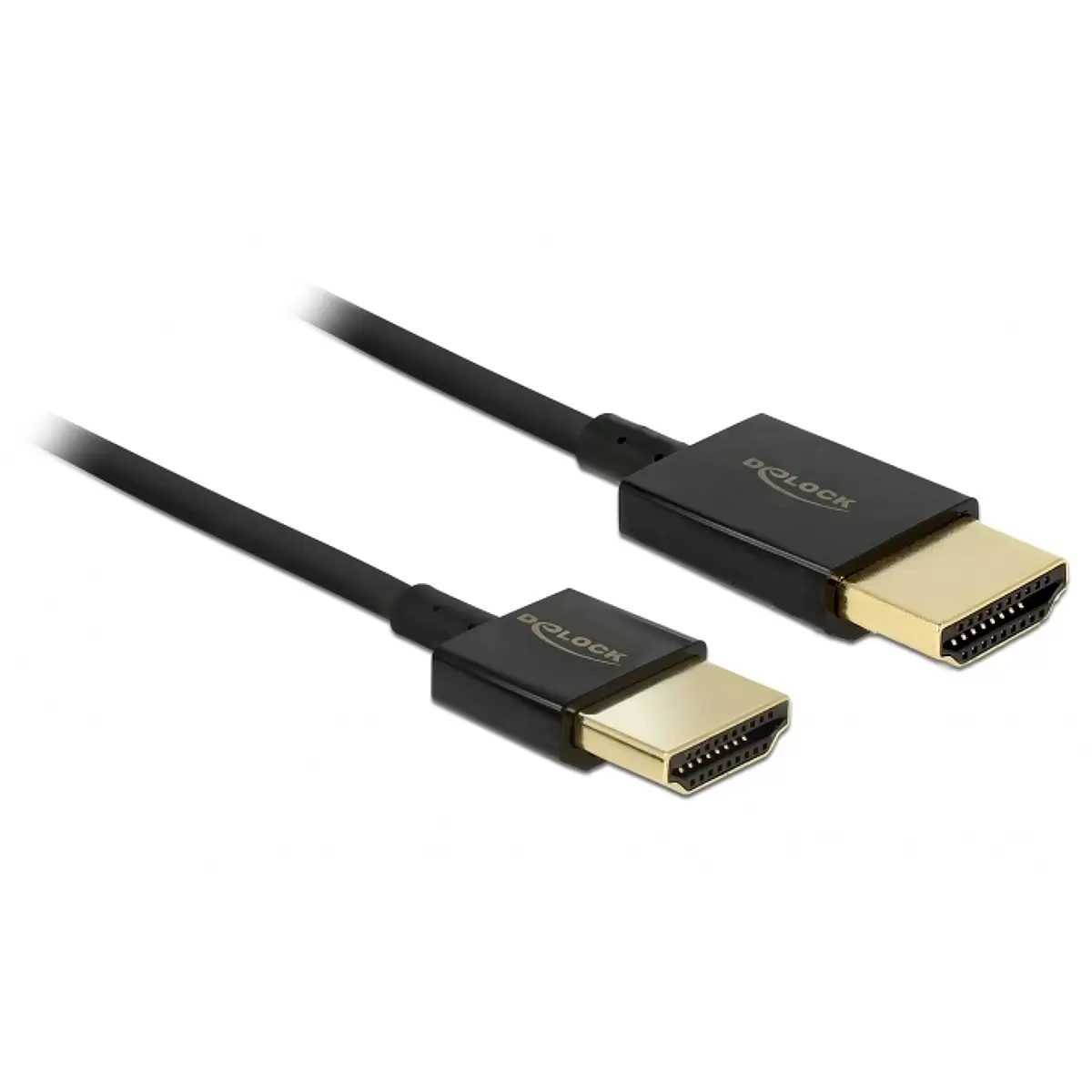 DELOCK Cable HDMI-A male 3D 4K 4.5m Slim