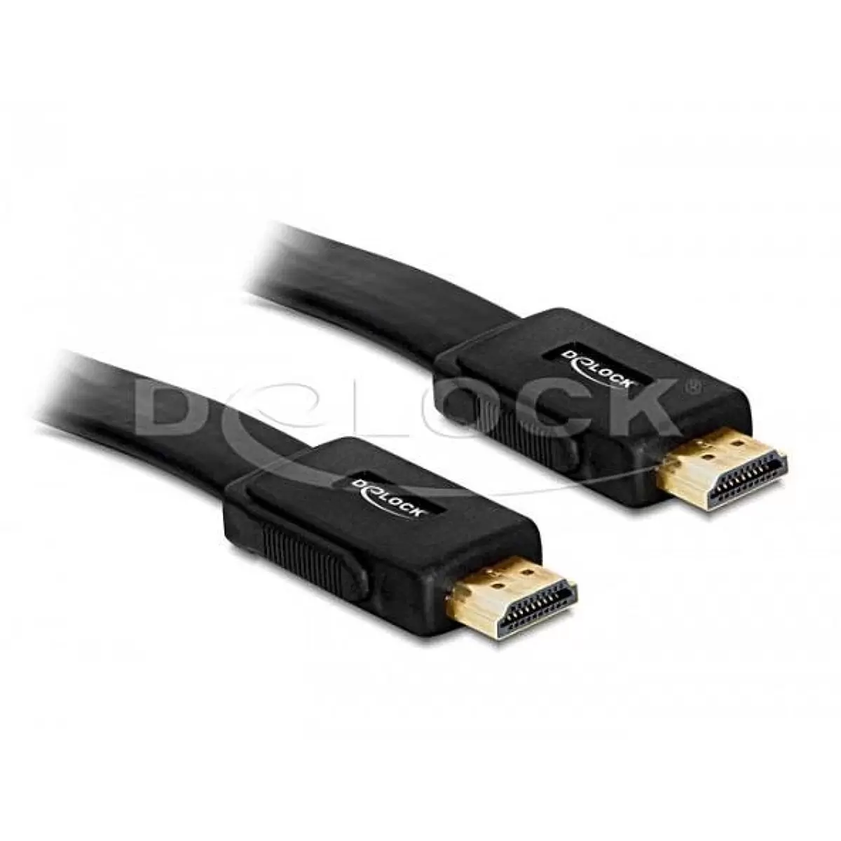 DELOCK Cable High Speed HDMI-A flat 1.0m