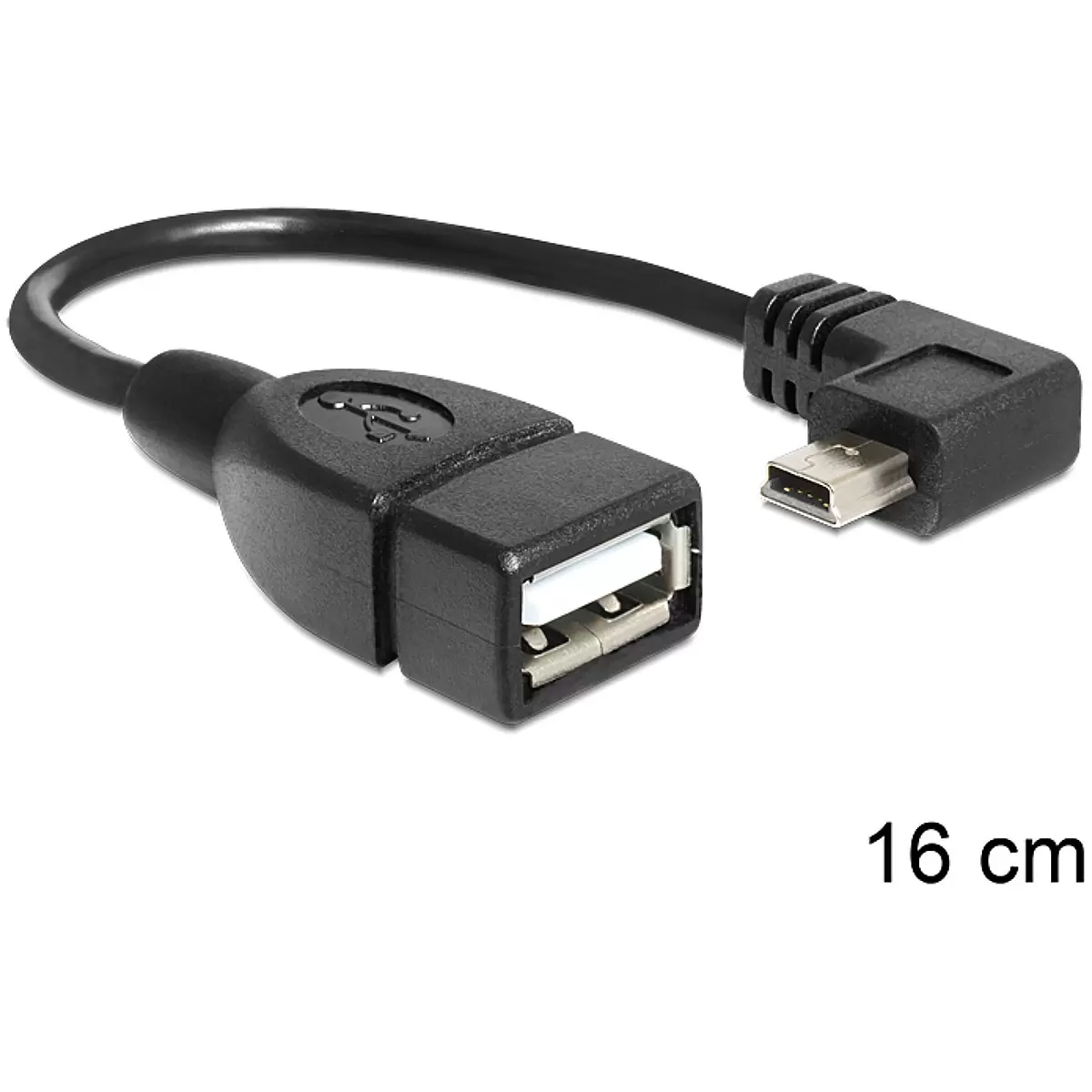 DELOCK Cable Mini USB male angled
