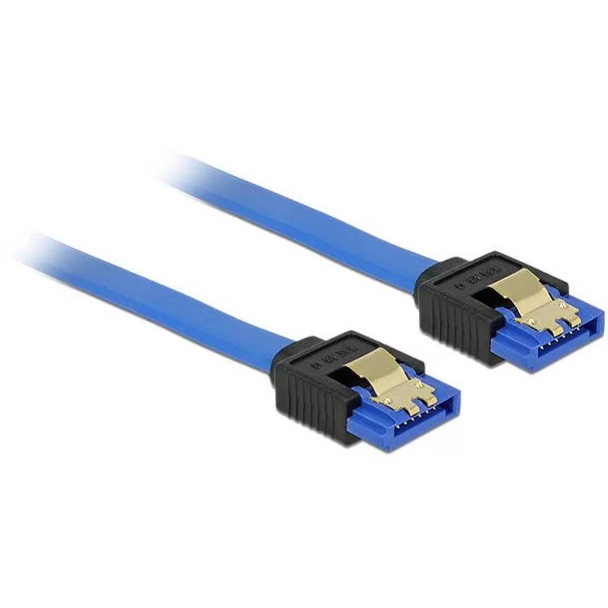 DELOCK Cable SATA 6 Gb s 20 cm blue
