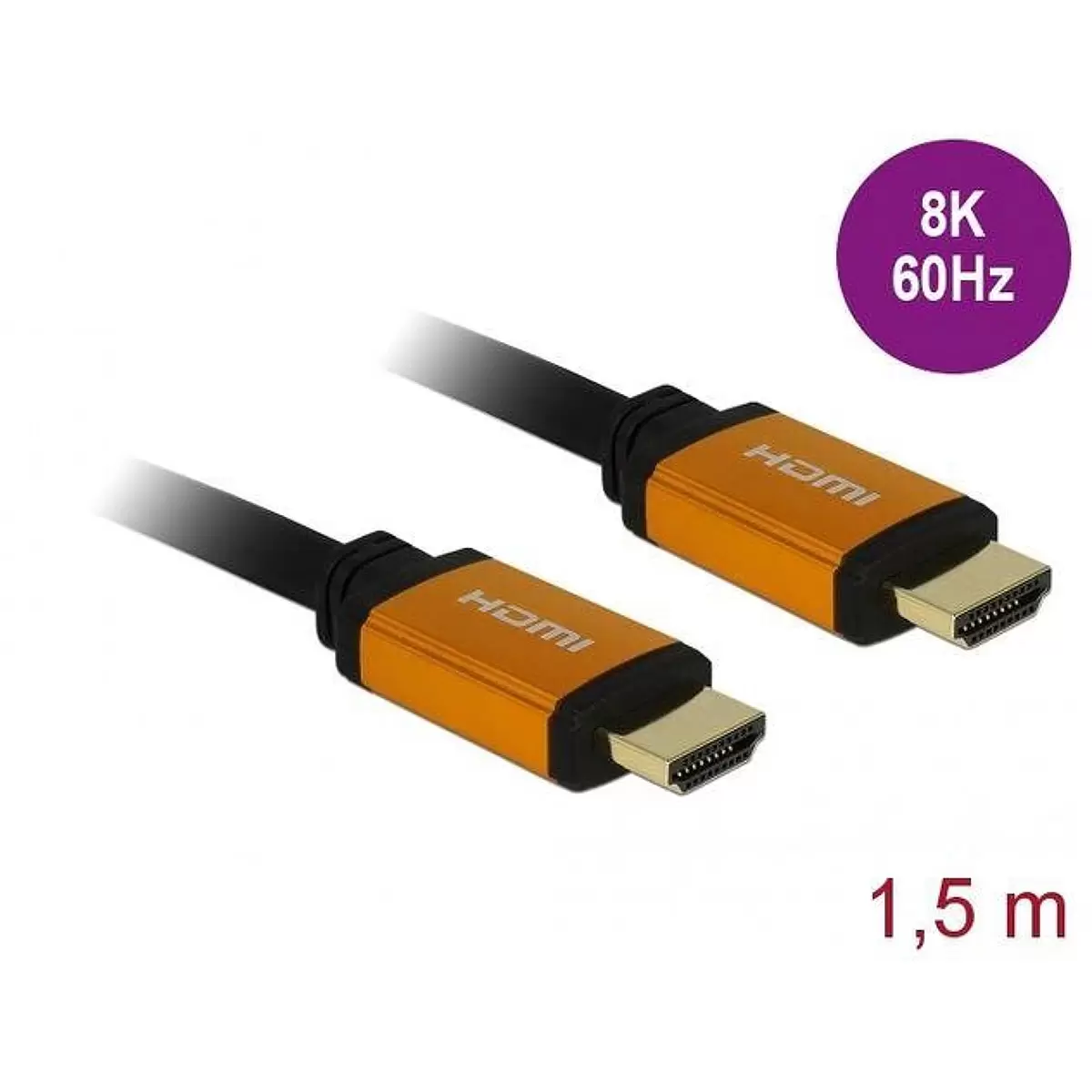 DELOCK HDMI Cable 48 Gbps 8K 60Hz 1.5m