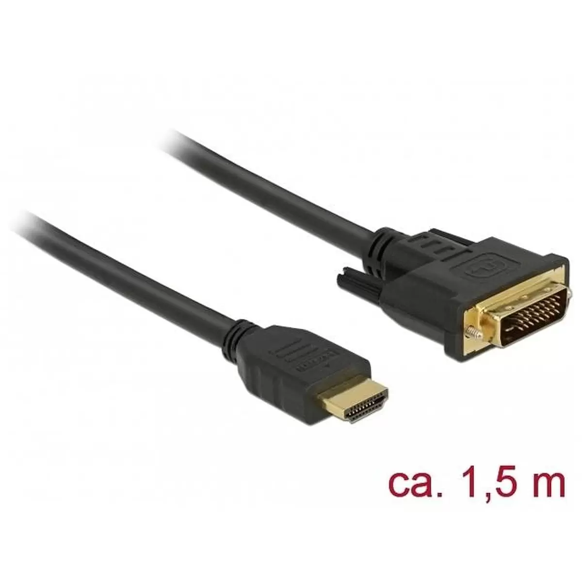 DELOCK HDMI to DVI 24+1 cable 1.5 m