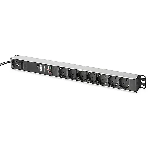 DIGITUS 1U Aluminium PDU Rackmountable