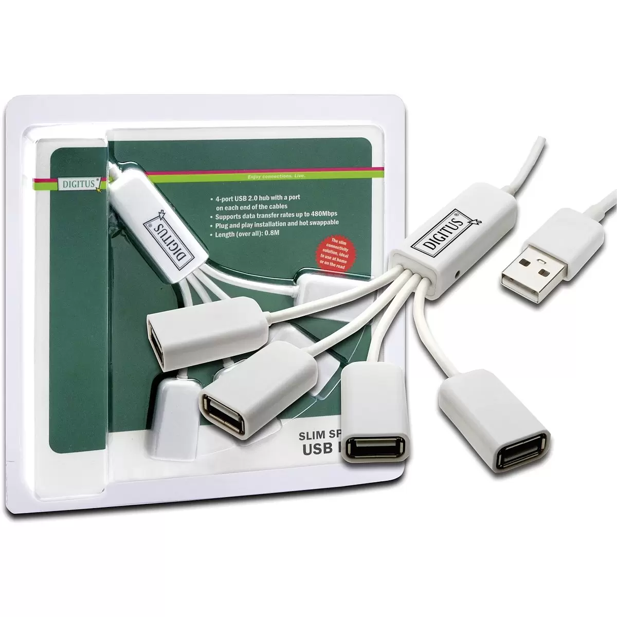 DIGITUS USB2.0 cable hub 4-port