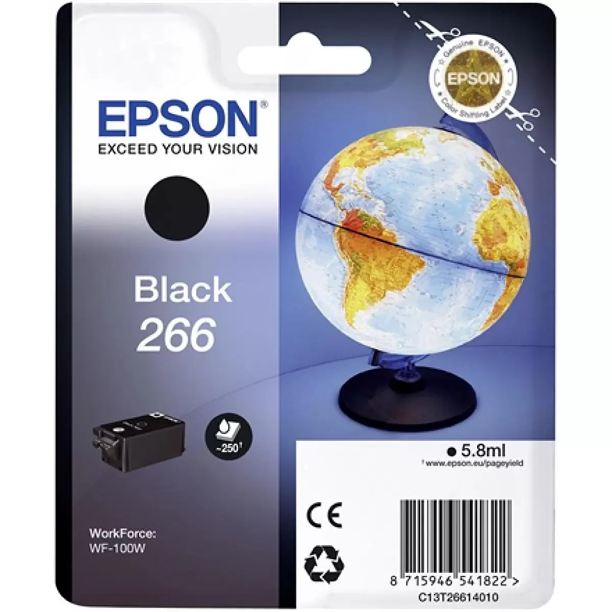 EPSON Cartouche Black Globe 266 WF-100W