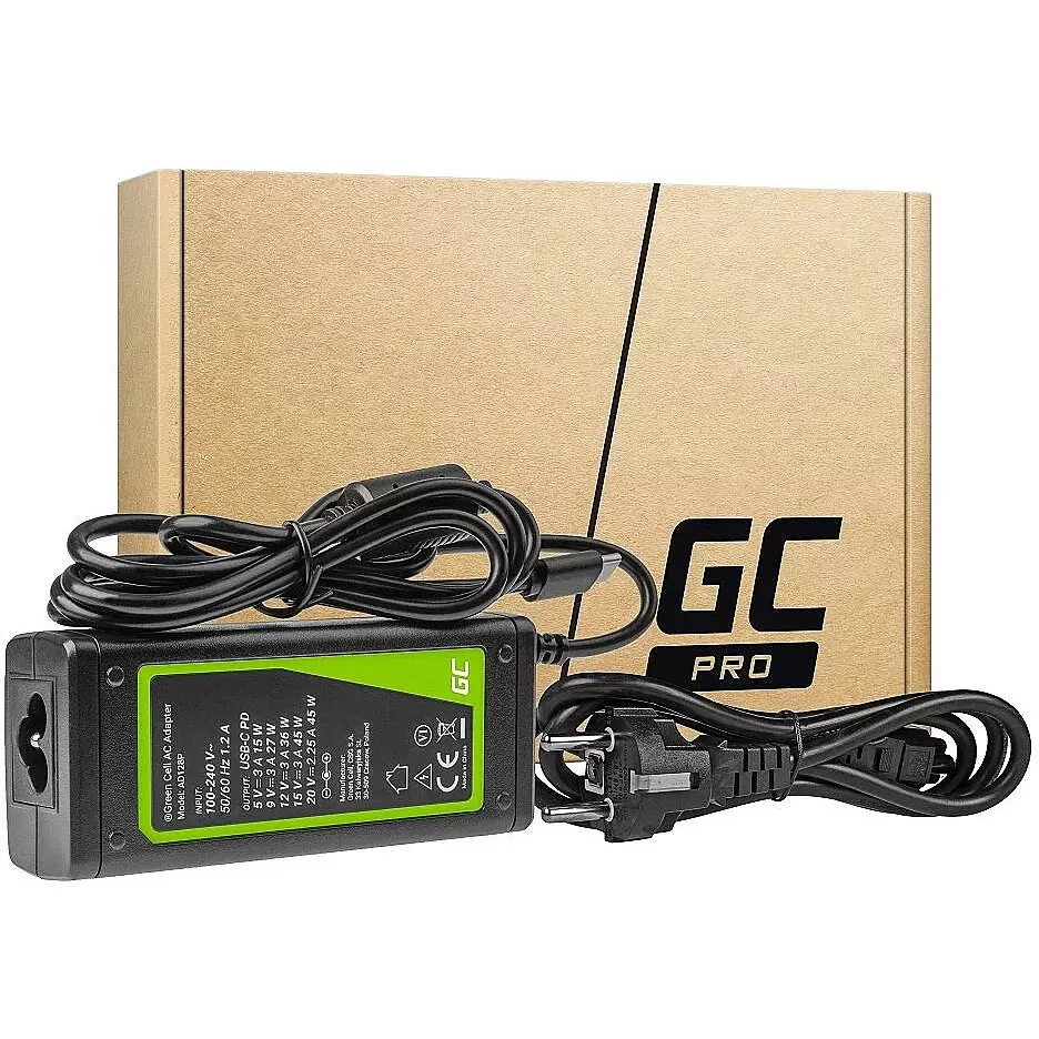 GREENCELL charger for notebooks 45W