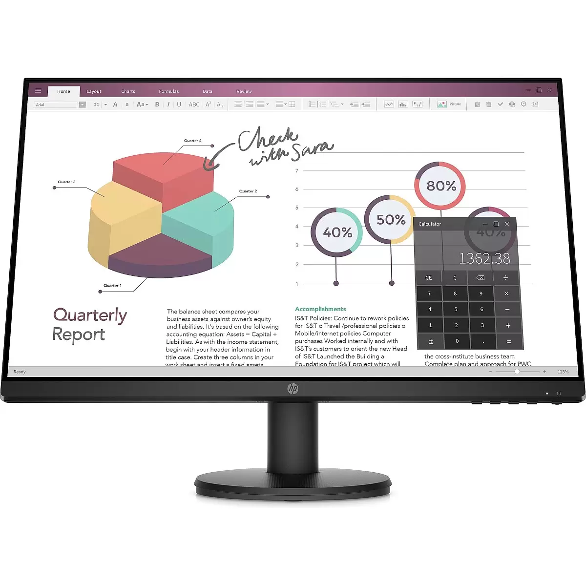 HP P24v G4 23.8inch IPS FHD Monitor
