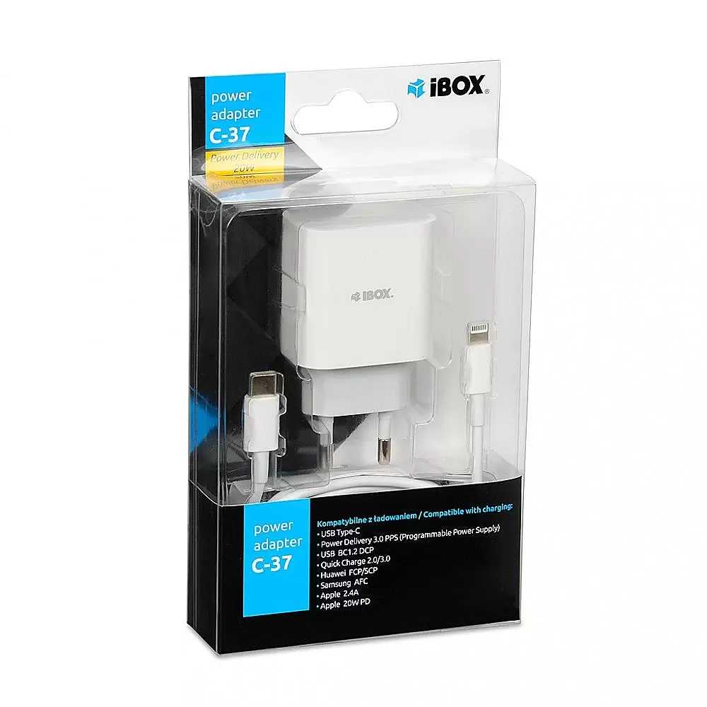 IBOX C-37 USB-C PD20W WALL CHARGER