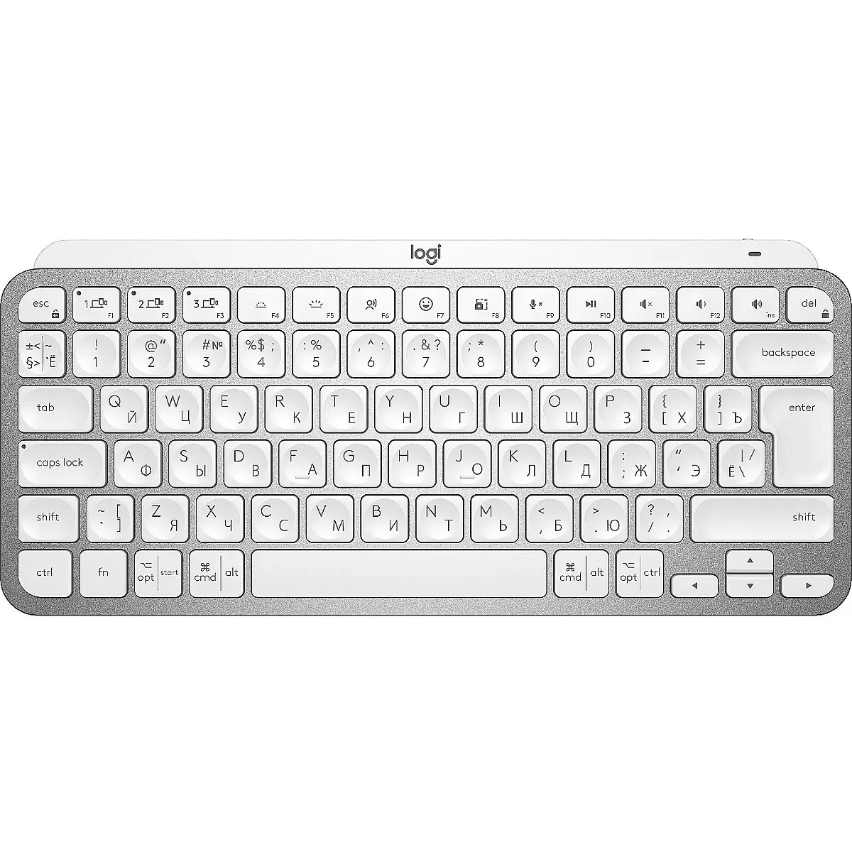 LOGI MX Keys Mini Wireless PALE GREY(RU)