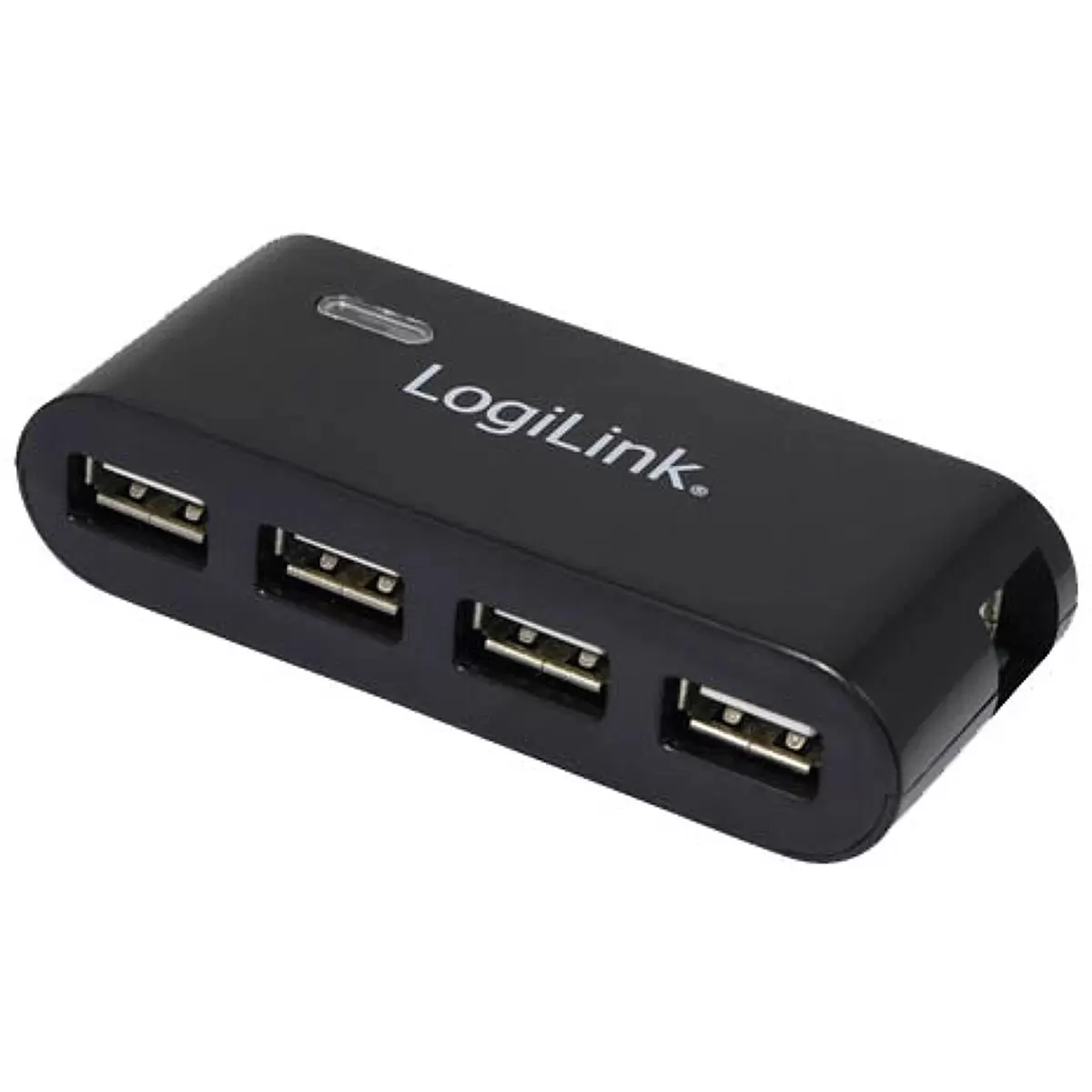 LOGILINK 4-port HUB USB.2.0 w. PSUem bl