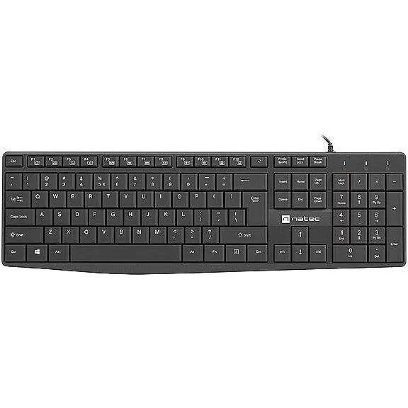 NATEC Keyboard Nautilus US slim black