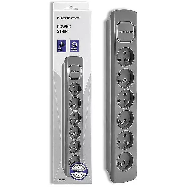QOLTEC 50277 Power strip 6 sockets 1.8m