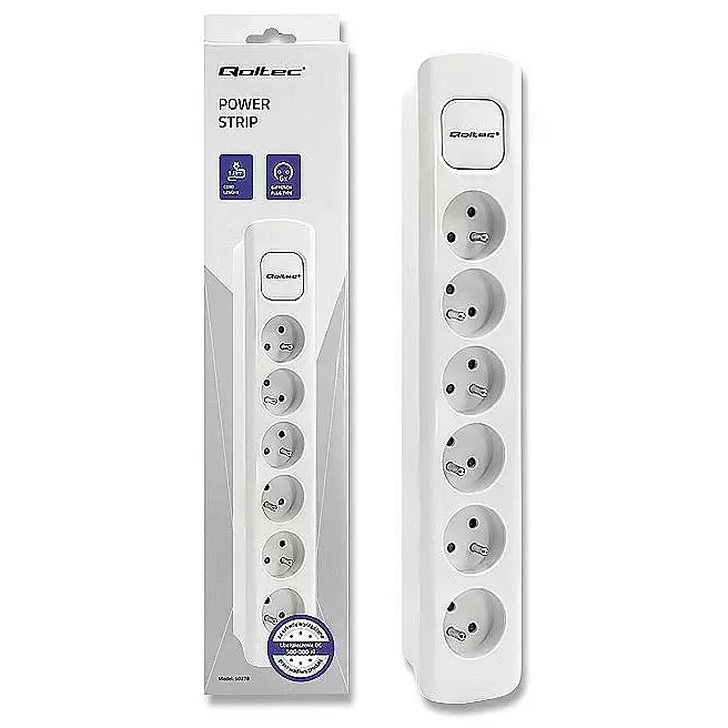 QOLTEC 50278 Power strip 6 sockets 1.8m