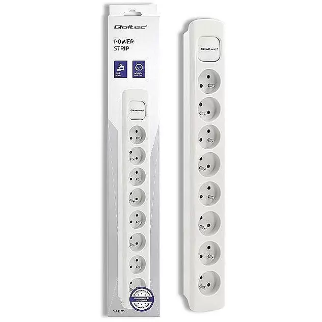 QOLTEC 50280 Power strip 8 sockets 1.8m
