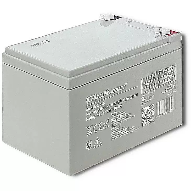 QOLTEC 53045 Battery AGM 12V 14Ah
