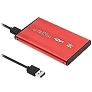 QOLTEC Ext. HDD Case HDD SSD Red