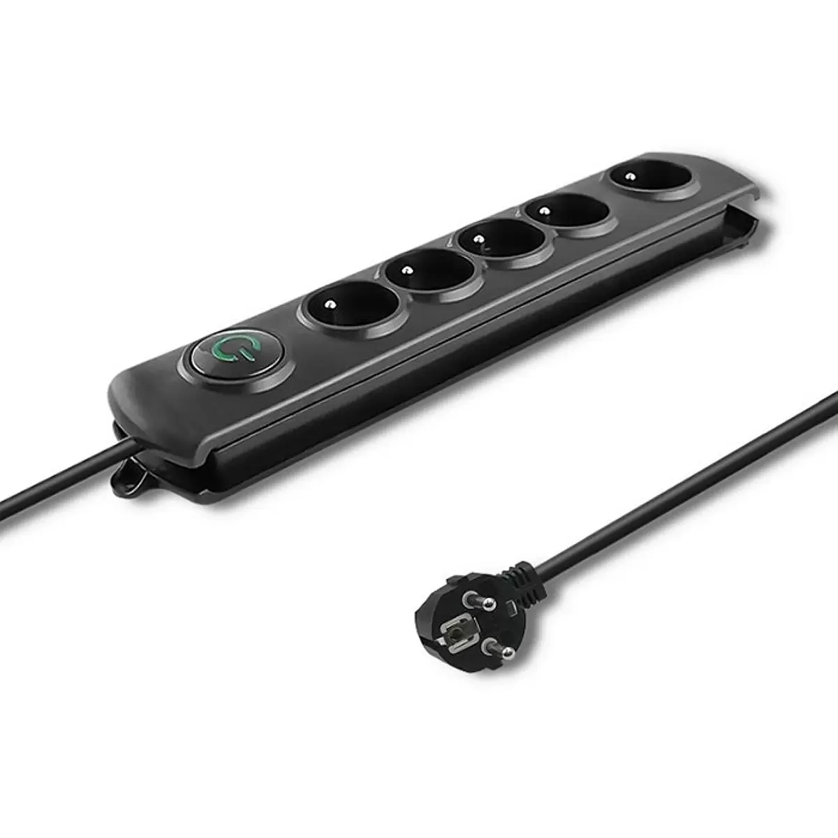 QOLTEC Surge protector 5 sockets 1.8m bl