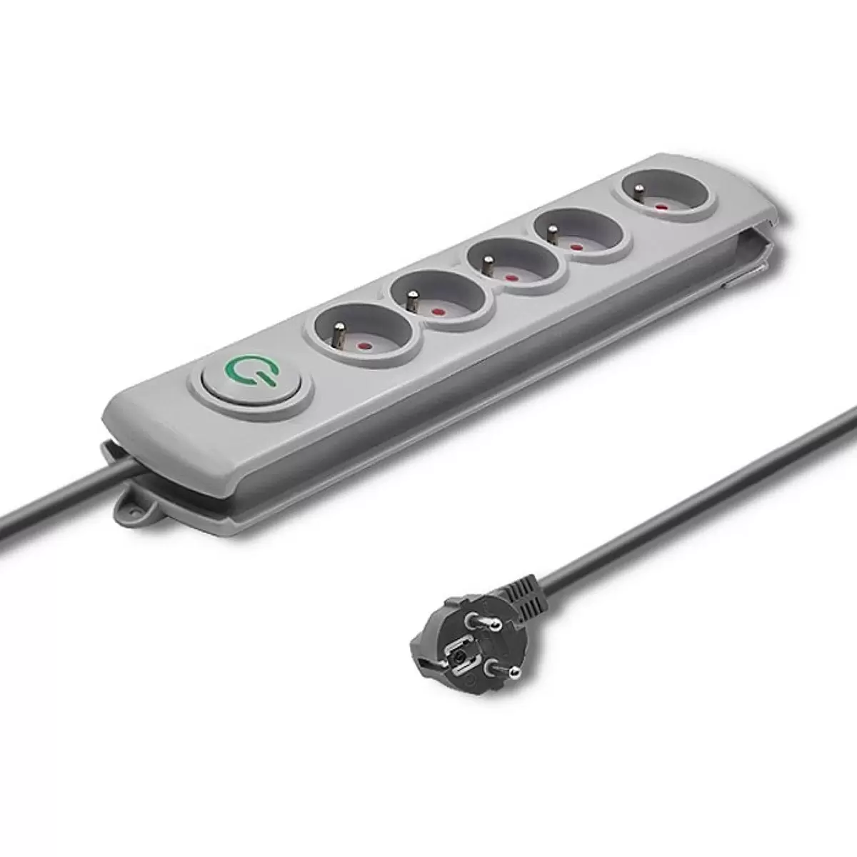 QOLTEC Surge protector 5 sockets 1.8m gr