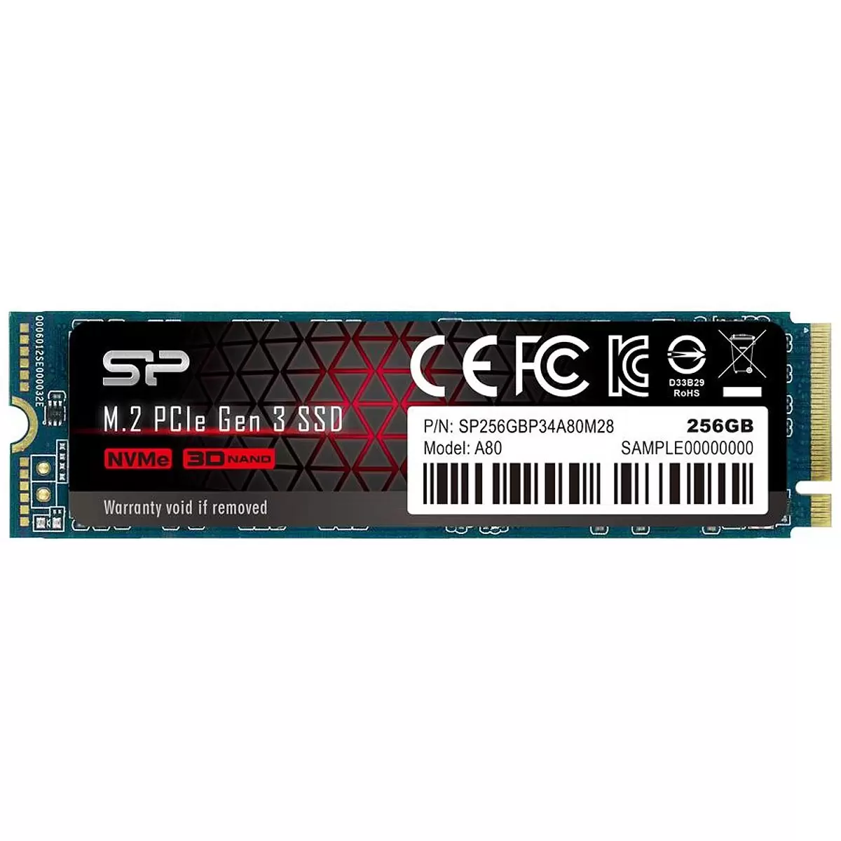 SILICON POWER SSD P34A80 256GB M.2 PCIe