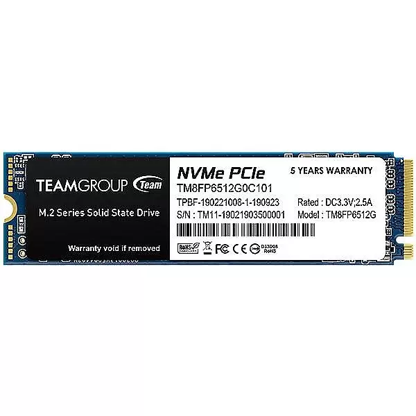 TEAMGROUP MP33 512GB PCIe Gen3 x4 NVMe