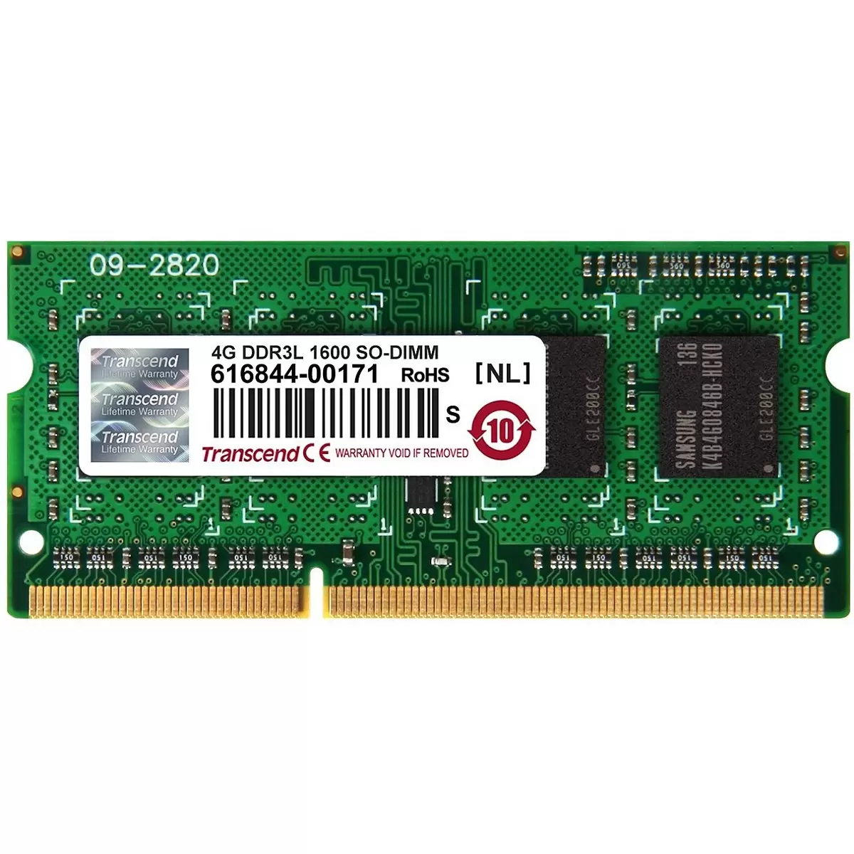 TRANSCEND 4GB DDR3 1600MHz CL11 SO-Dimm