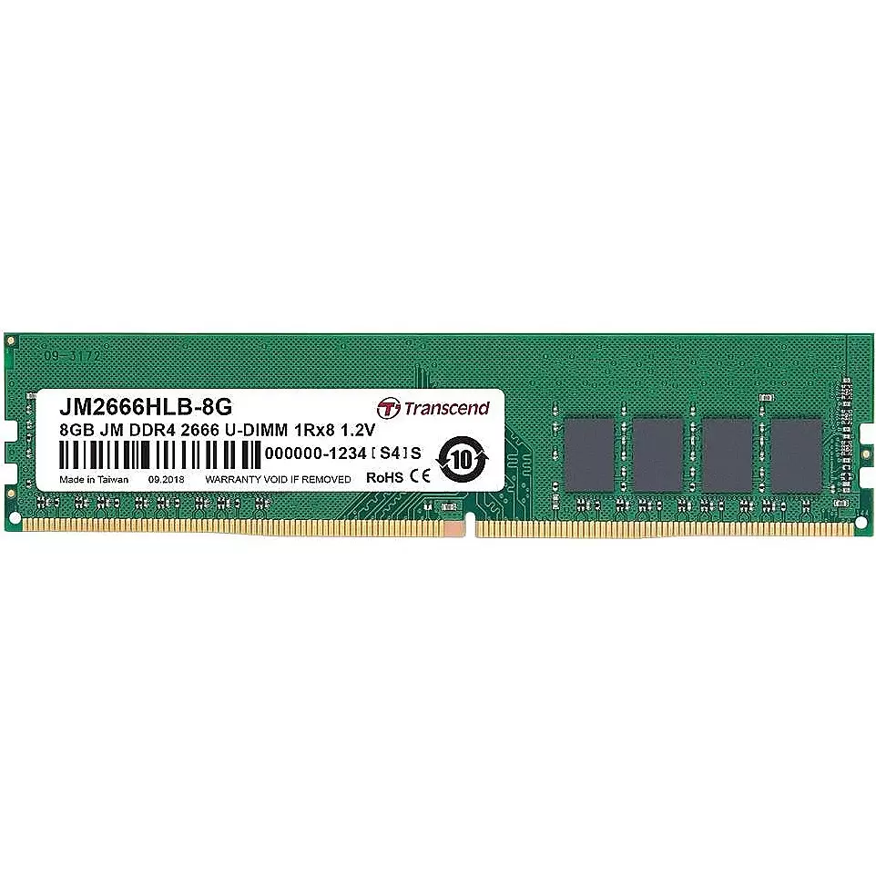 TRANSCEND 8GB JM DDR4 2666 U-DIMM 1Rx8