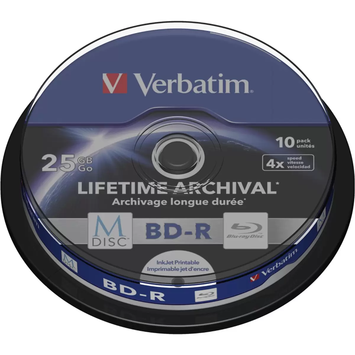VERBATIM 10x M-Disc BD-R 25GB 4x SP